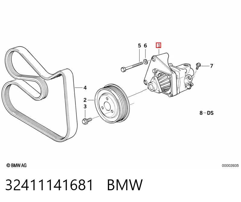 32411141681 BMW Bomba da Direção hidrâulica assistida