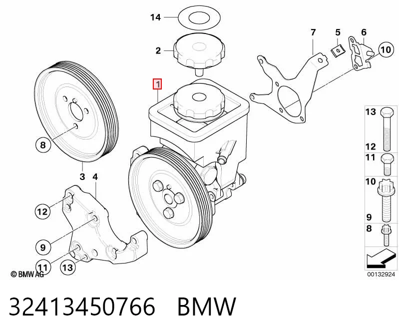 32413450766 BMW Bomba da Direção hidrâulica assistida