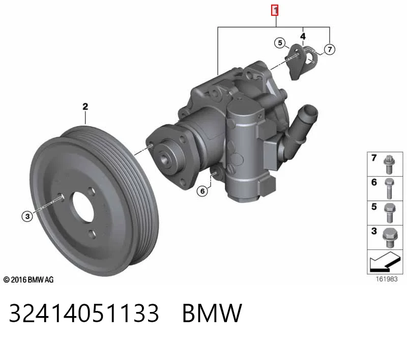 32414051133 BMW Bomba da Direção hidrâulica assistida