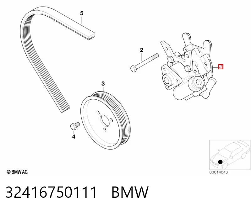 32416750111 BMW Bomba da Direção hidrâulica assistida