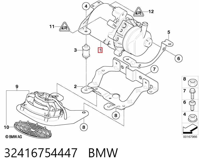 32416754447 BMW Bomba da Direção hidrâulica assistida