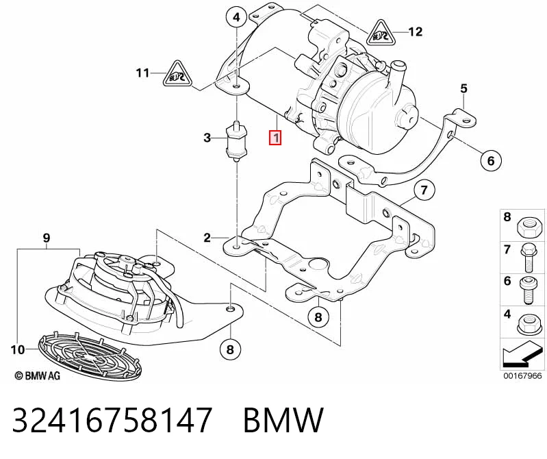 32416758147 BMW Bomba da Direção hidrâulica assistida