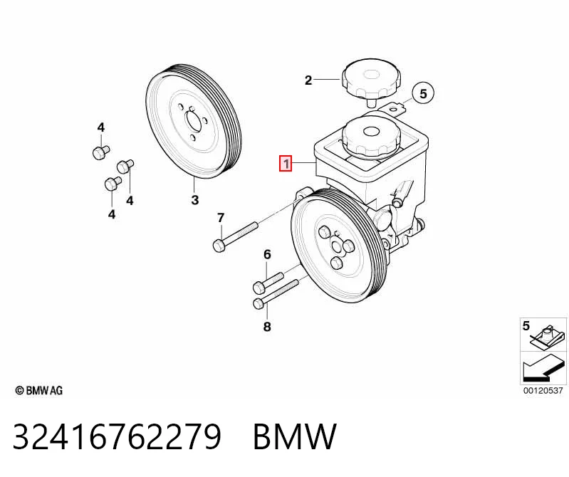 32416762279 BMW Bomba da Direção hidrâulica assistida