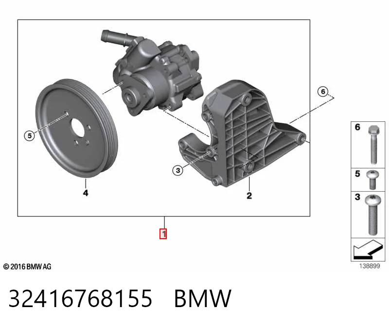 32416768155 BMW Bomba da Direção hidrâulica assistida