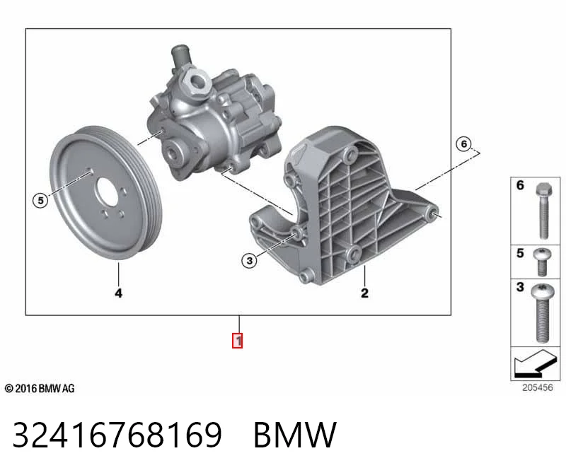 32416768169 BMW Bomba da Direção hidrâulica assistida