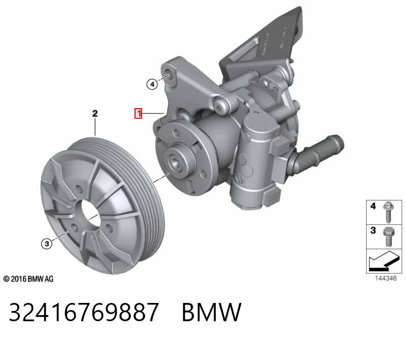 32416769887 BMW Bomba da Direção hidrâulica assistida