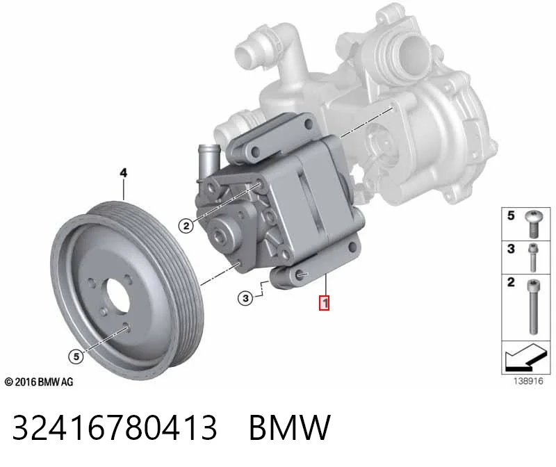 32416780413 BMW Bomba da Direção hidrâulica assistida