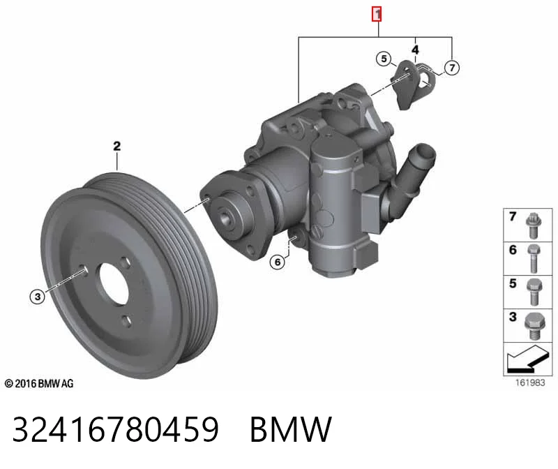 32416780459 BMW Bomba da Direção hidrâulica assistida