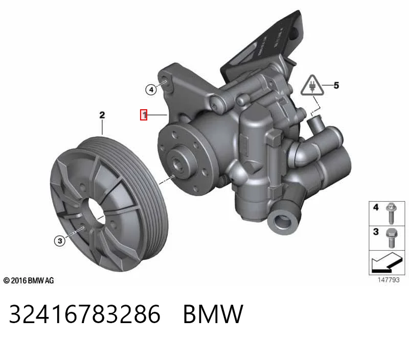 32416783286 BMW Bomba da Direção hidrâulica assistida