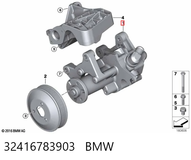 32416783903 BMW Bomba da Direção hidrâulica assistida