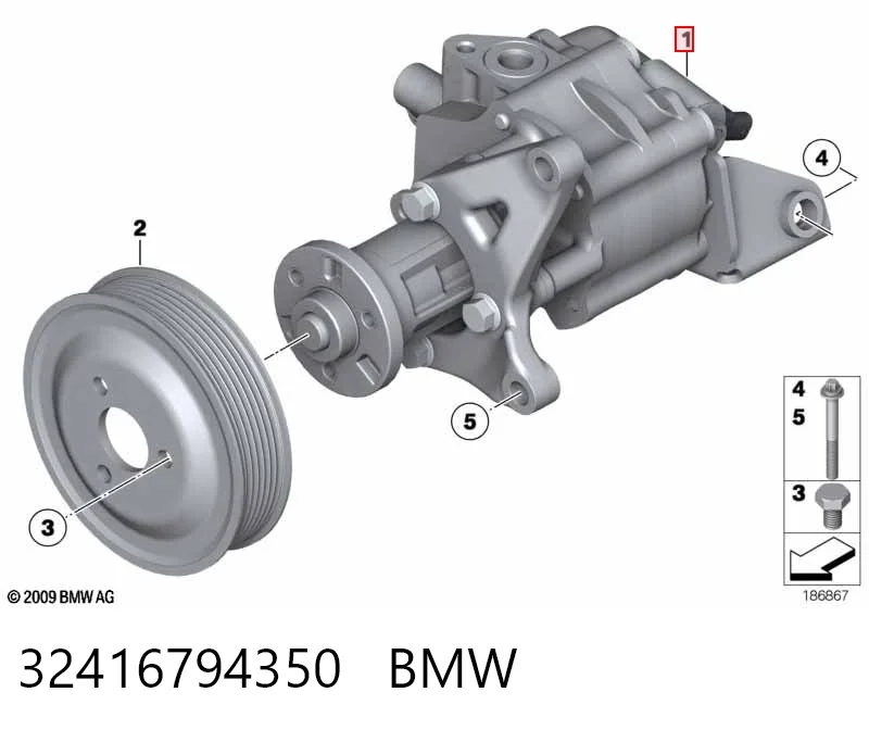 32416794350 BMW Bomba da Direção hidrâulica assistida