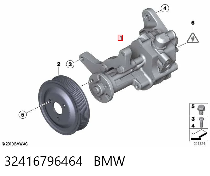32416796464 BMW Bomba da Direção hidrâulica assistida