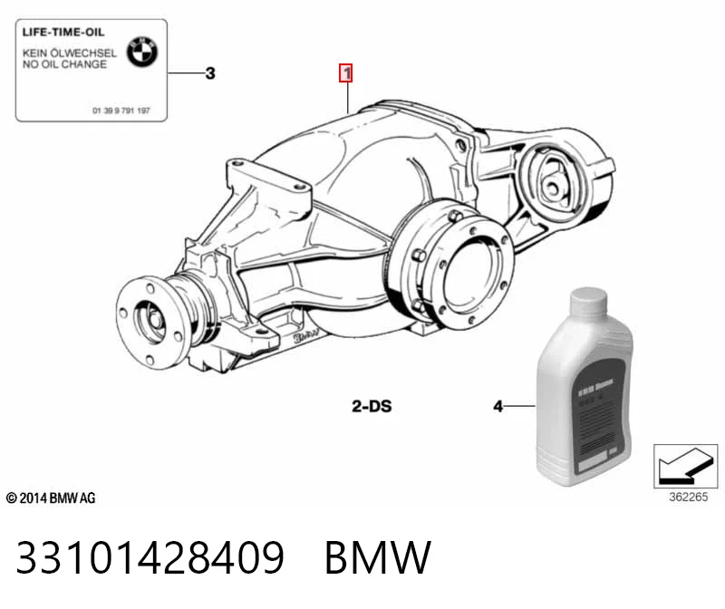 Redutor do eixo traseiro BMW 3  E36