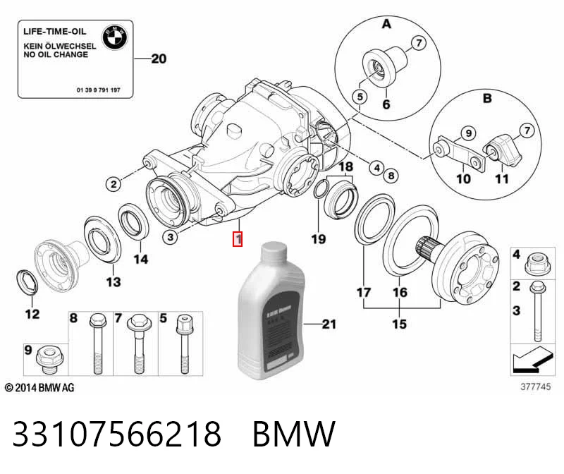 Redutor do eixo traseiro BMW 3  E90 ao melhor preço