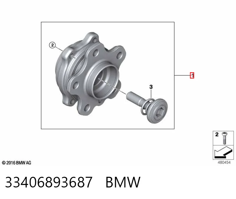 Cubo traseiro BMW X5  G05, F95