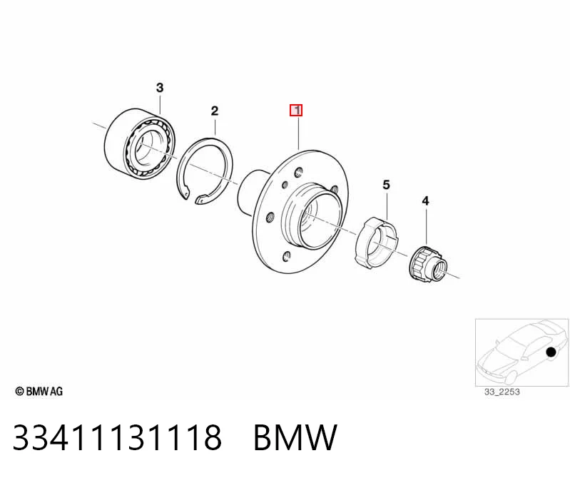 Cubo traseiro BMW 3  E30 ao melhor preço
