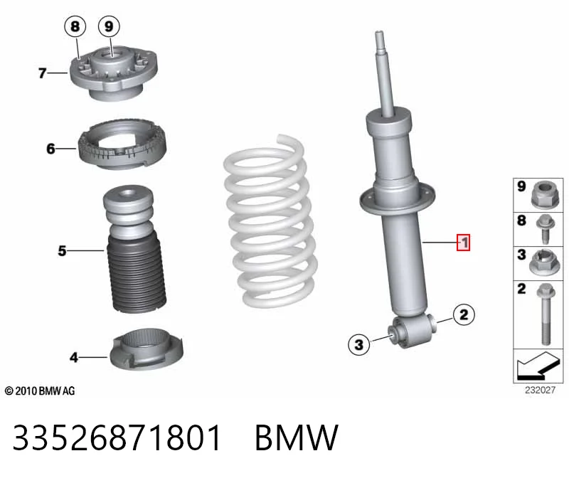 JGS1098T TRW Amortecedor traseiro