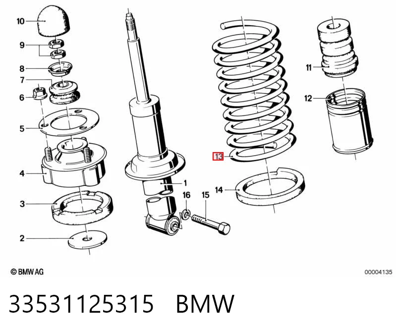 Mola traseira BMW 5  E28 ao melhor preço