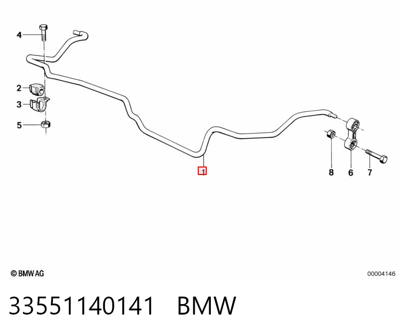 Estabilizador traseiro BMW 5  E34 ao melhor preço