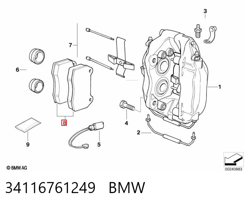 34116761249 BMW