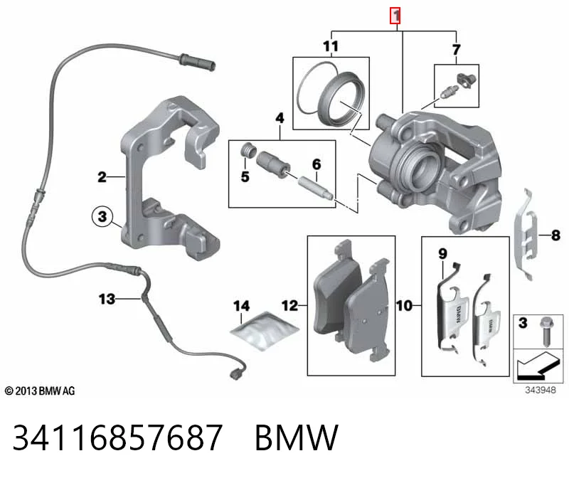 34116857687 BMW