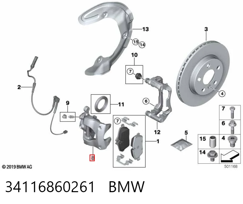 34116860261 BMW