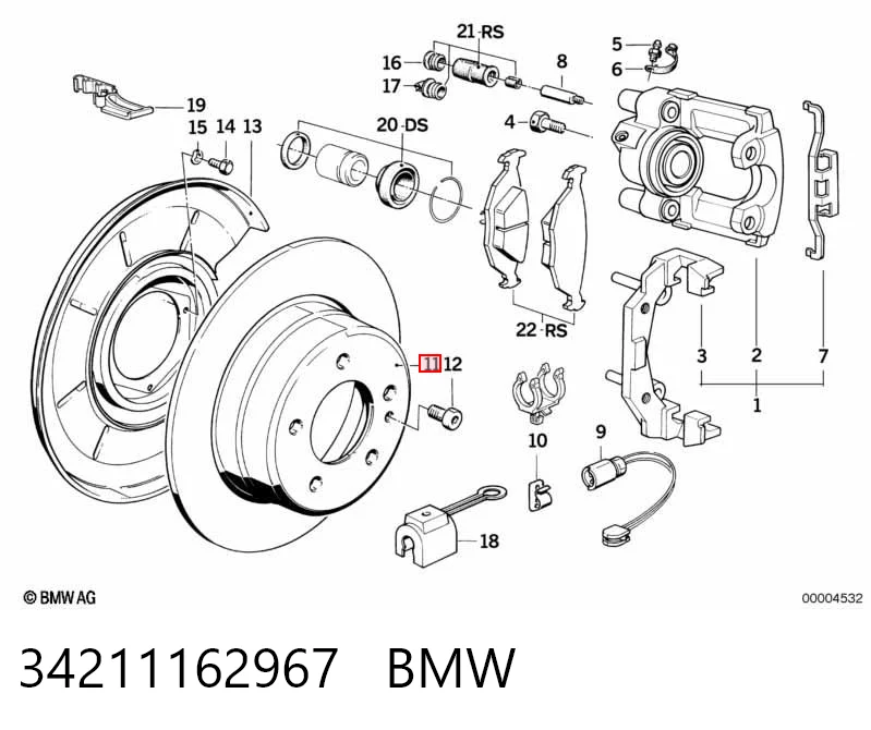 34211162967 BMW