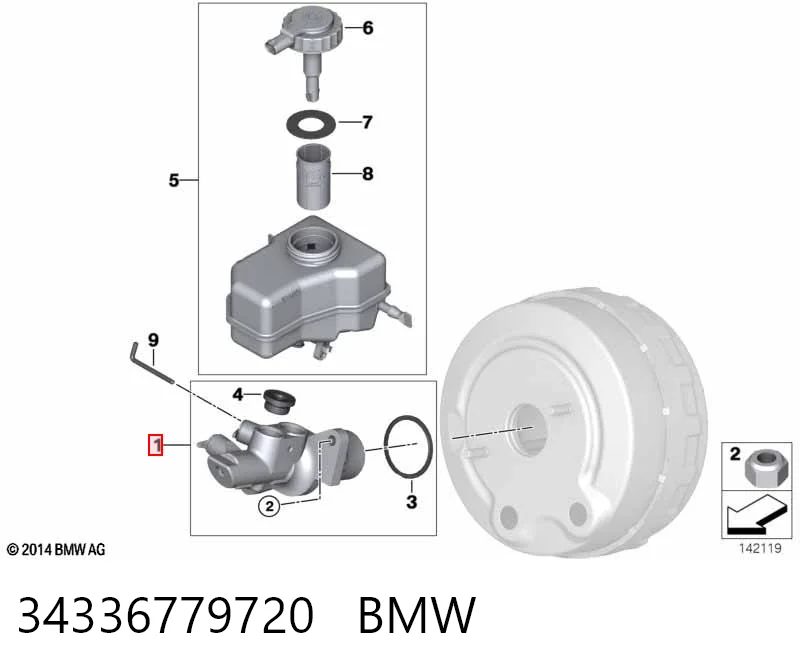 Compre Cilindro mestre do freio BMW 3 