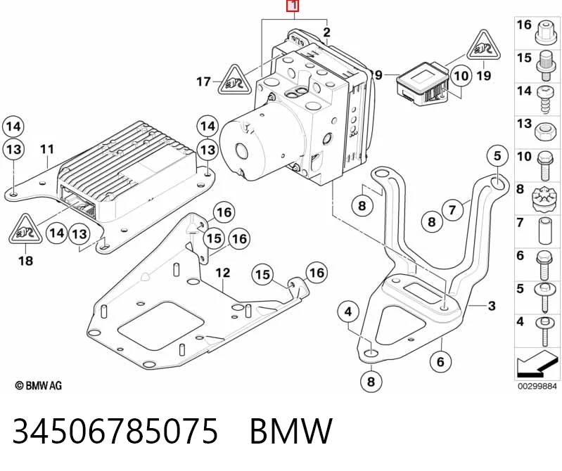 Unidade hidráulico de controlo ABS para BMW X5  E70