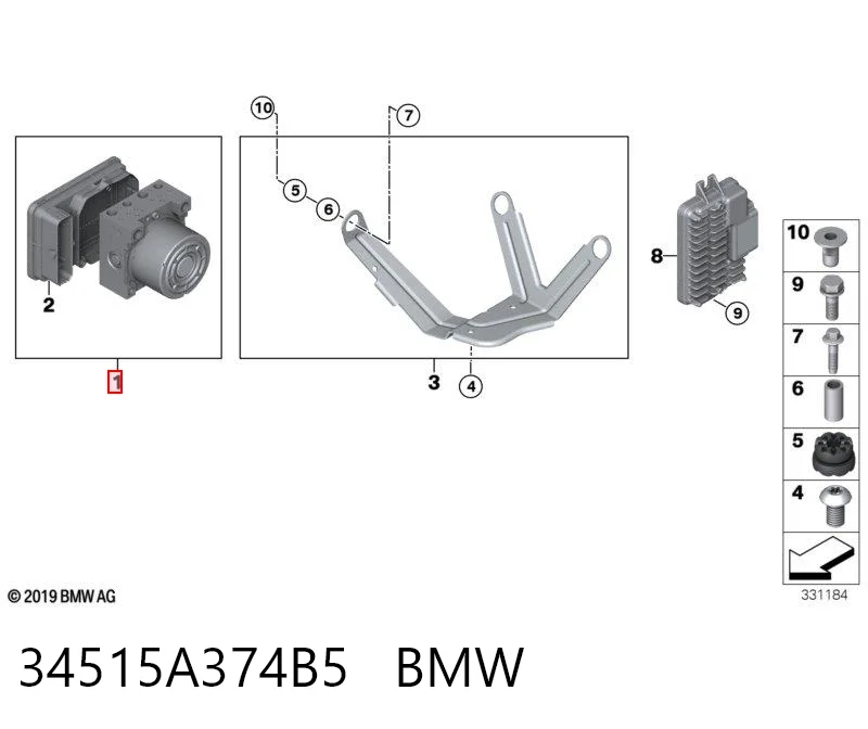 Unidade hidráulico de controlo ABS para Mini COUNTRYMAN  F60