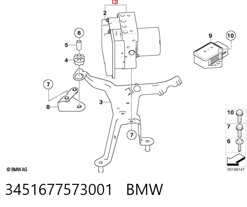 0265236021 Bosch Unidade hidráulico de controlo ABS