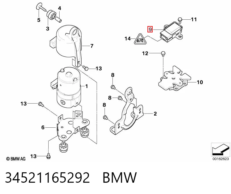 265005248 Mercedes Sensor de aceleração transversal (ESP)