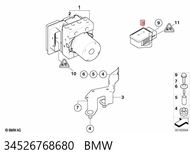 Compre 0265005711 Bosch Sensor de aceleração longitudinal