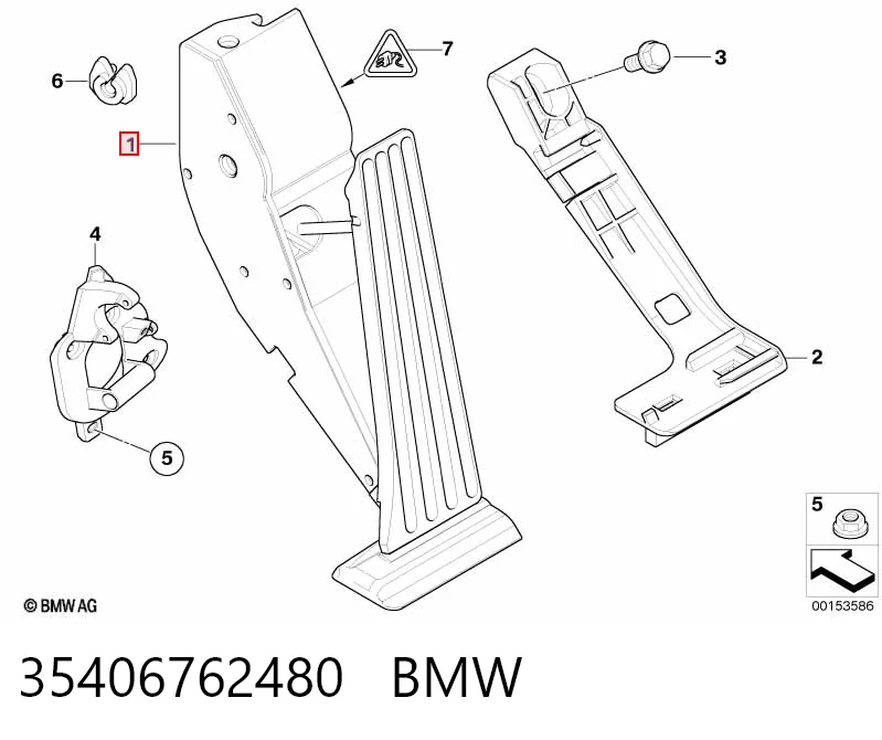Compre Pedal de gás (de acelerador) BMW 3 