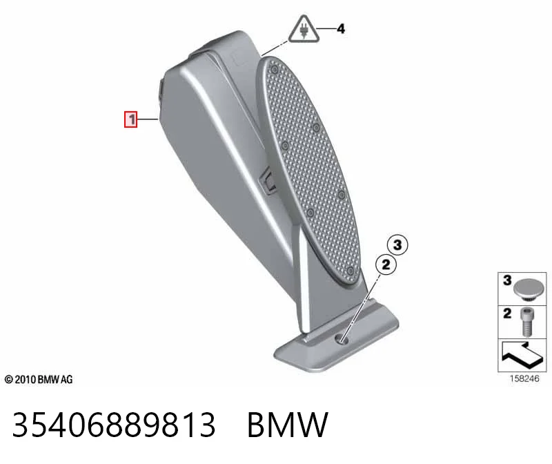 35426770151 BMW Pedal de gás (de acelerador)