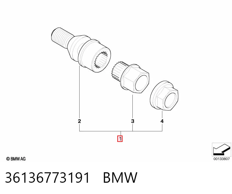 Compre Parafuso de roda Volvo V70 1
