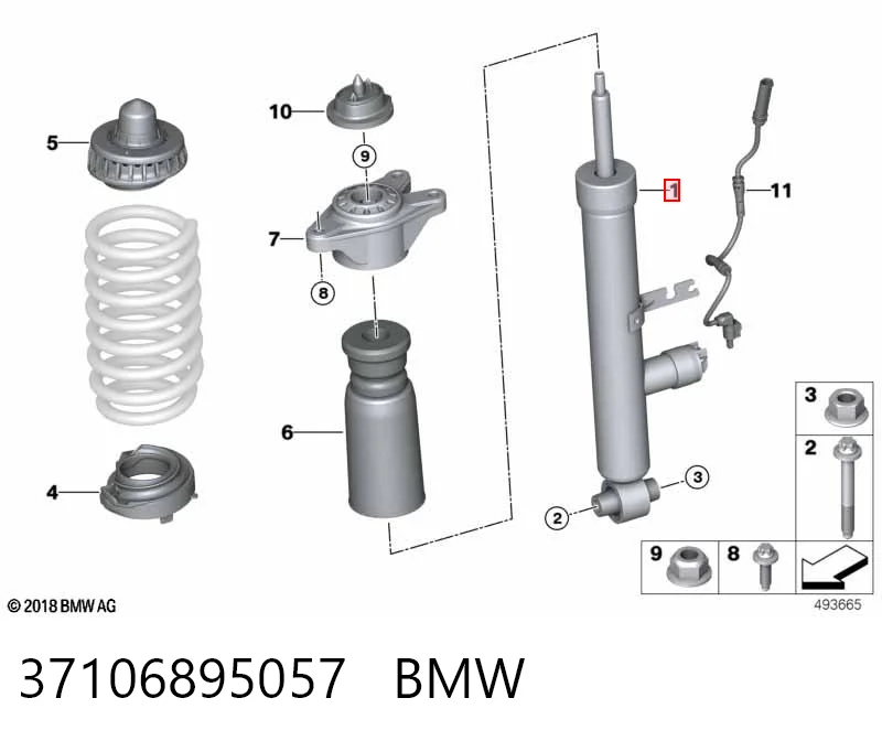 Amortecedor traseiro BMW 3  G21, G81