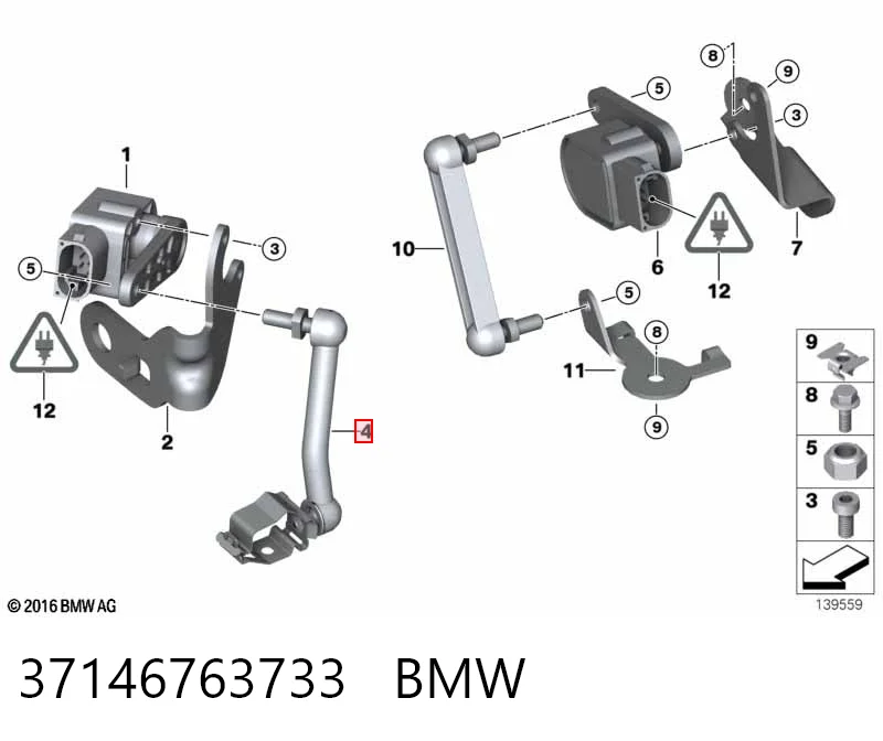 37146763733 BMW Corretor da luz