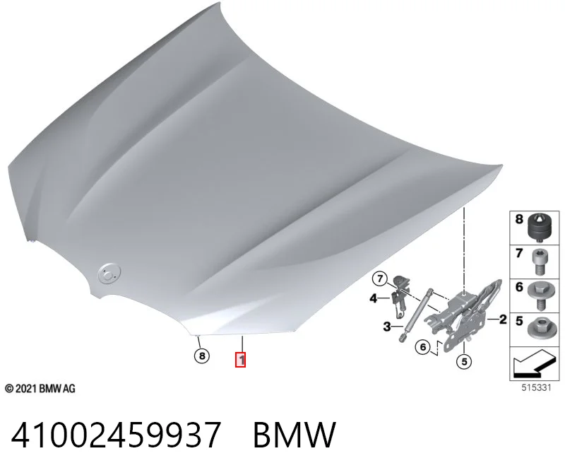 41002459937 BMW Capota