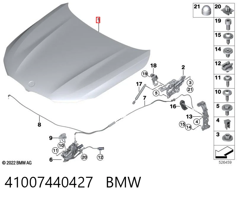 Capota BMW 5  G30, F90 ao melhor preço