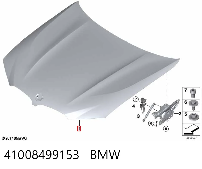 41008499153 BMW Capota