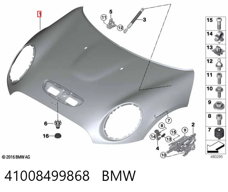 41008499868 BMW Capota