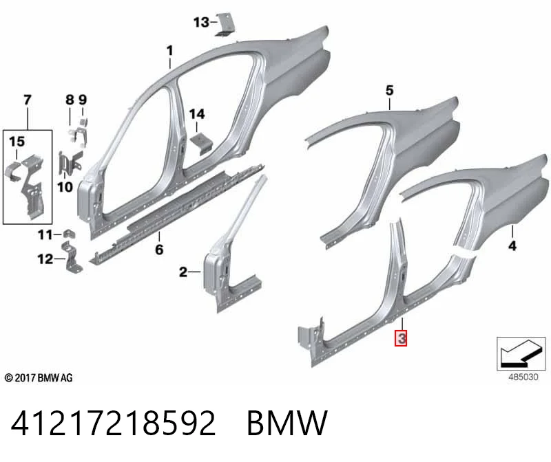 Acesso externo direito BMW 7 F01, F02, F03, F04 ao melhor preço