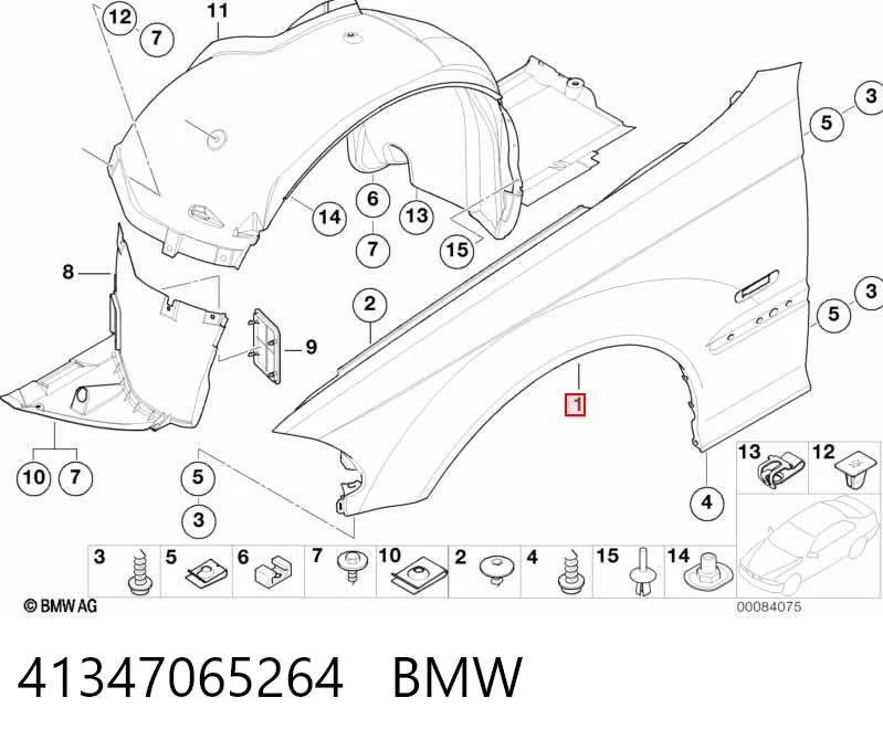 Pára-lama dianteiro direito BMW 3  E46 ao melhor preço