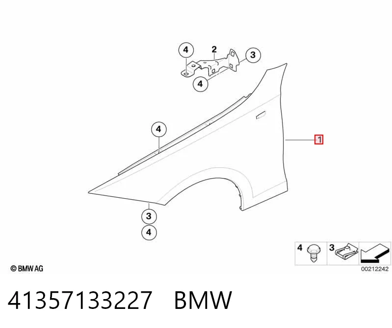 Pára-lama dianteiro esquerdo BMW 1  E81 ao melhor preço