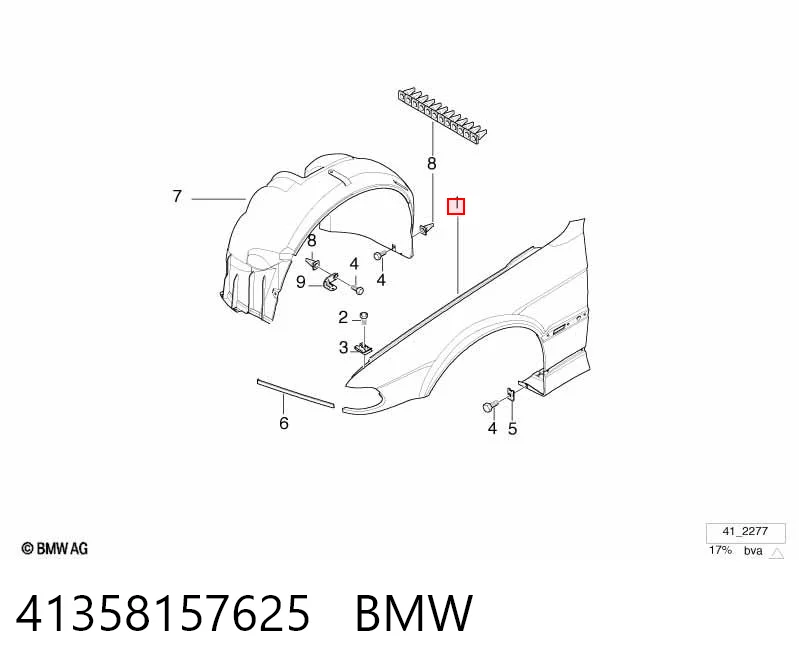 Pára-lama dianteiro esquerdo BMW 7  E38 ao melhor preço