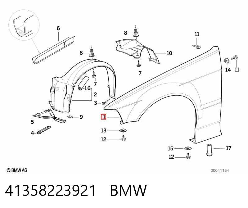 Pára-lama dianteiro esquerdo BMW 3  E36 ao melhor preço