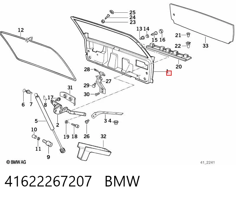 Porta traseira (3ª/5ª porta-malas (tampa de alcapão) BMW 5  E34 ao melhor preço