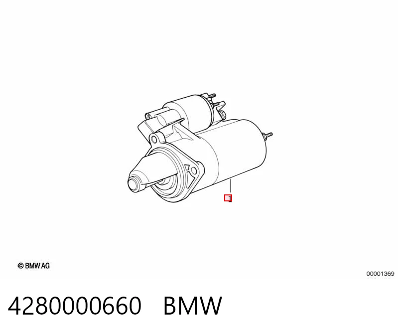 4280000660 BMW Motor de arranco