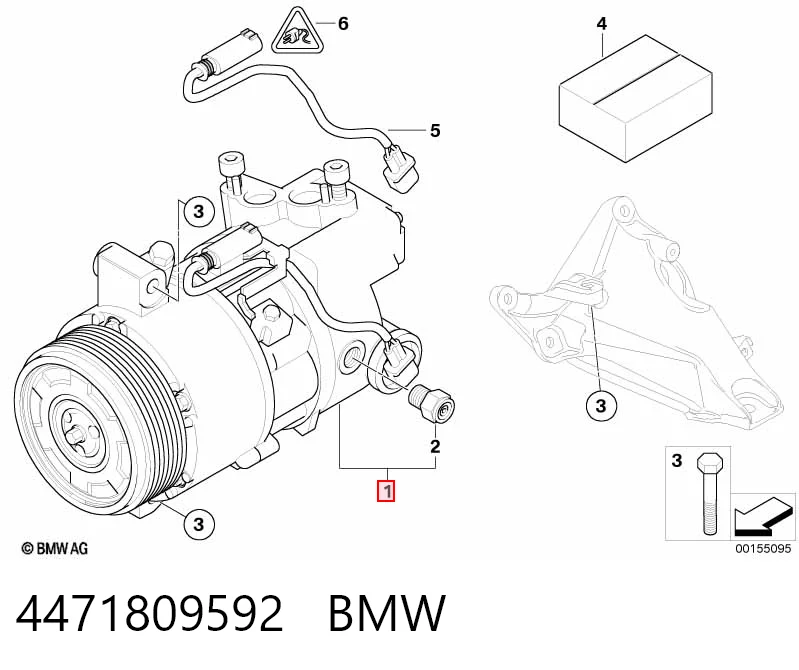 4471809592 BMW Compressor de aparelho de ar condicionado